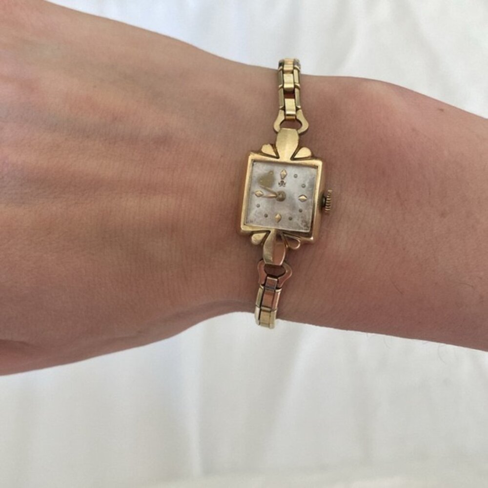 Vintage Omega Cocktail Watch 14k Gold Filled Wind Up